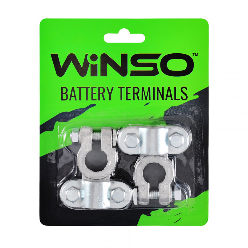 Клеми акумуляторні WINSO 2шт. блістер, свинцеві, вага 310 грам (80шт/ящ)