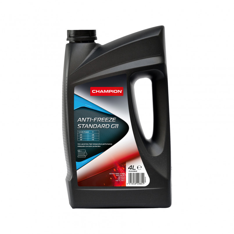 я!!! неактуальний ассорт. CHAMPION ANTI-FREEZE STANDARD G11 4L(х4)