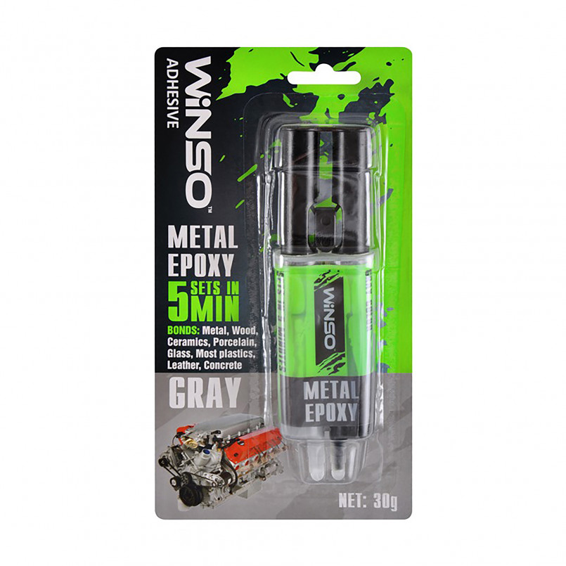Двокомпонентний епоксидний клей, сірий, 30g (12/144шт.)
