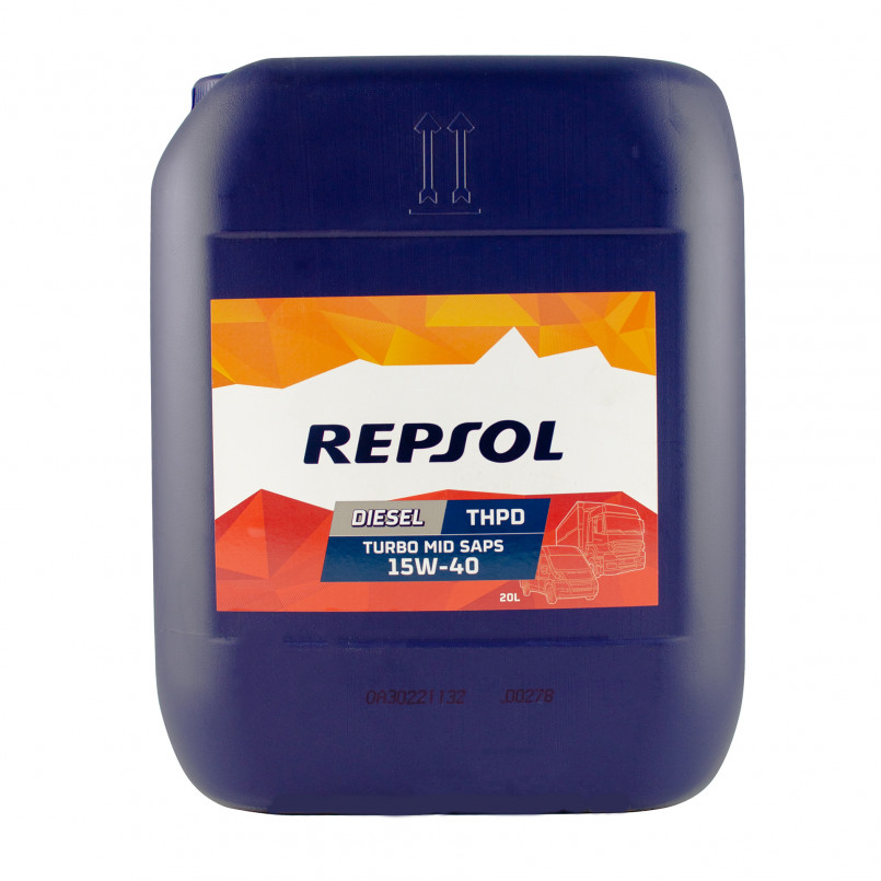 Олива моторна REPSOL DIESEL TURBO THPD MID SAPS 15W-40 (20Л)