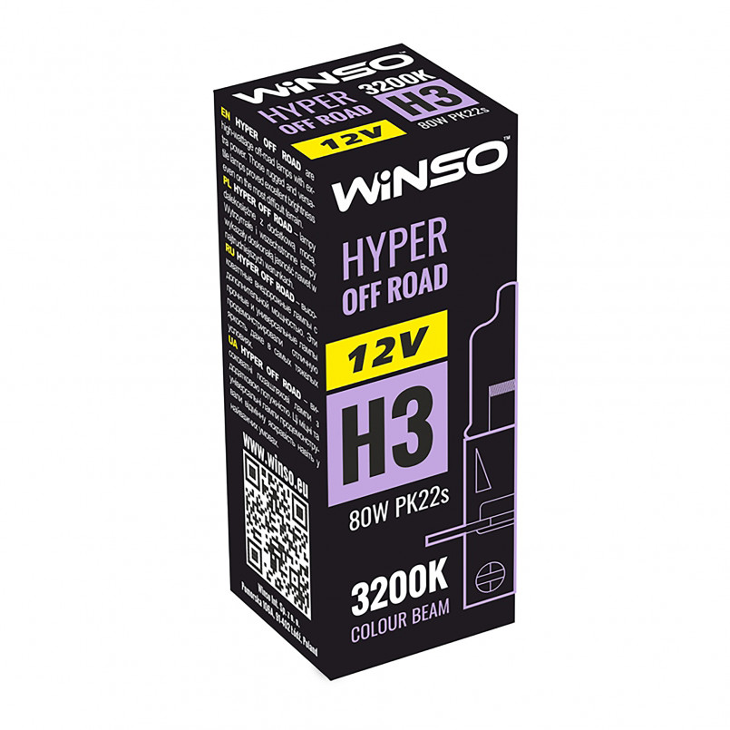 12V H3 HYPER OFF ROAD 80W PK22s WINSO