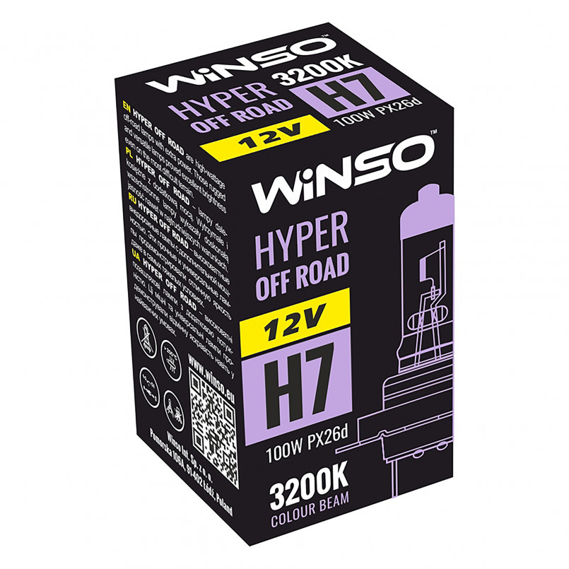12V H7 HYPER OFF ROAD 100W PX26d WINSO