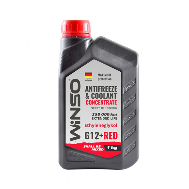 ANTIFREEZE & COOLANT CONCENTRATE WINSO RED G 12+ Антифриз концентрат 1kg (15шт/ящ)