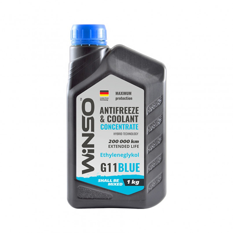 ANTIFREEZE & COOLANT CONCENTRATE WINSO BLUE G11 Антифриз концентрат 1kg (15шт/ящ)