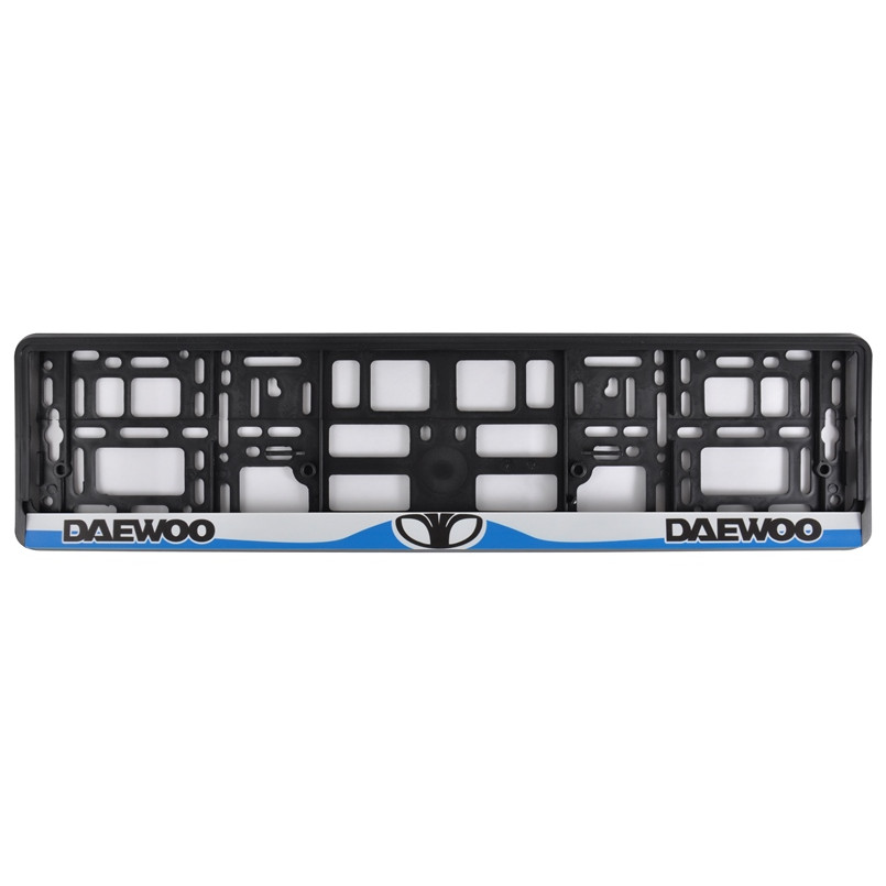 CARLIFE Рамка кольоровий друк, Daewoo чорно-біла-синя