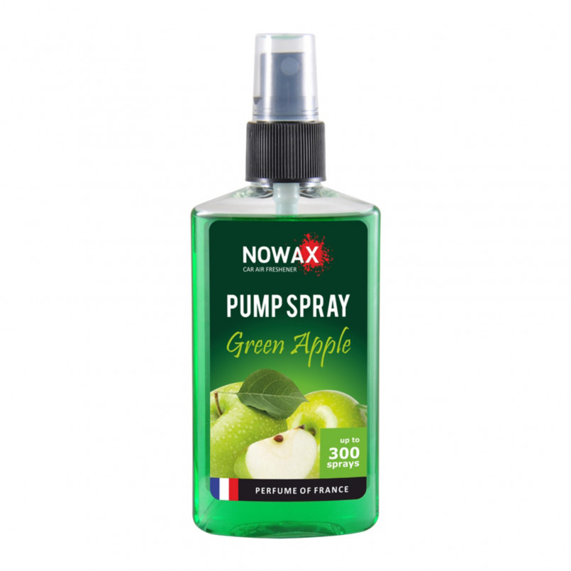 NOWAX Автомобільний ароматизатор повітря PUMP SPRAY 75ml, Green apple