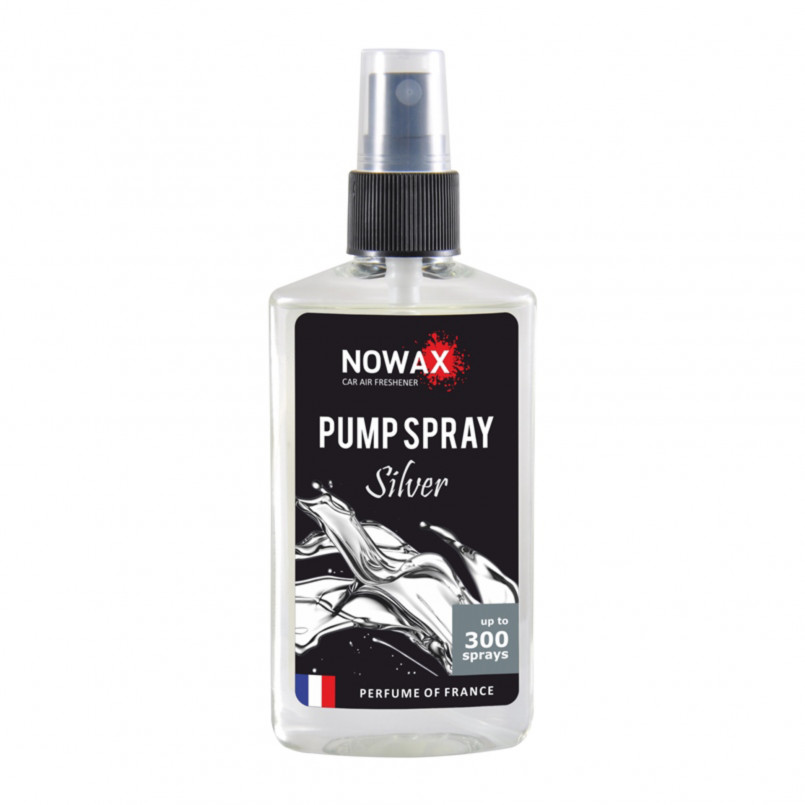 NOWAX Автомобільний ароматизатор повітря PUMP SPRAY 75ml, Silver