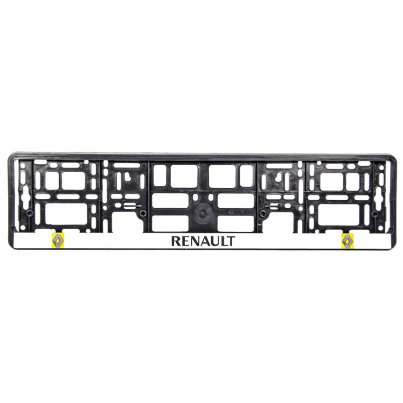Рамка номерного знаку RENAULT (білий)