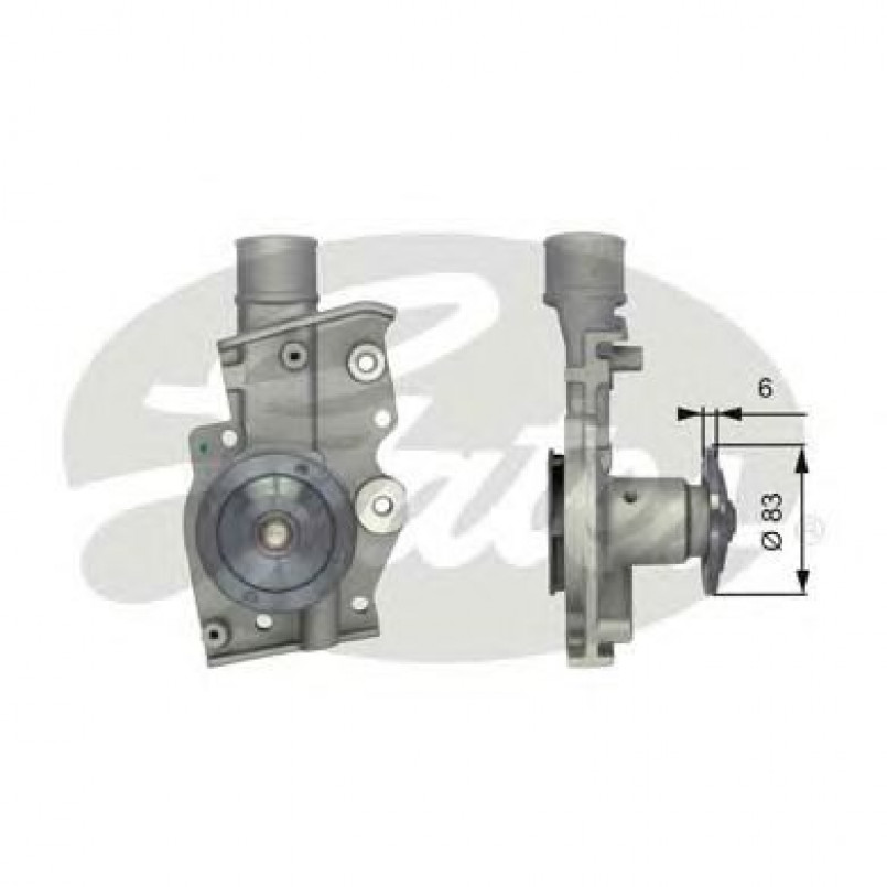 WP0042 (7702-10042)  Насос охолоджуючої рідини GATES WATERPUMP