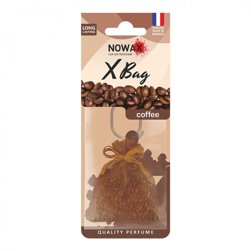 NOWAX Автомобільний ароматизатор повітря полімерний Nowax X Bag - Coffee (20шт/ящ)