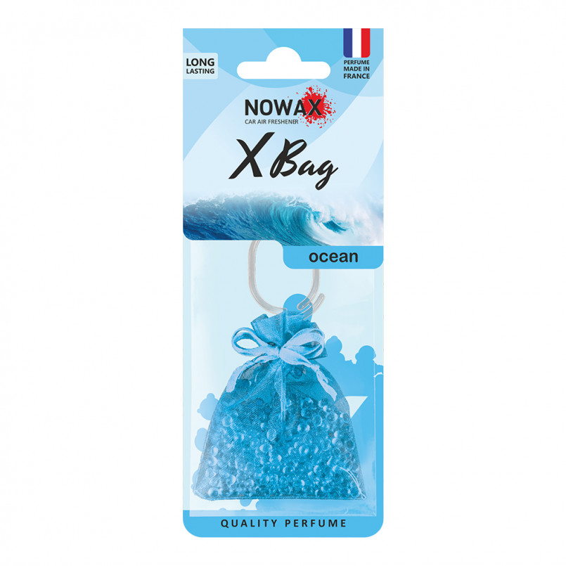 NOWAX Автомобільний ароматизатор повітря полімерний Nowax X Bag - Ocean (20шт/ящ)