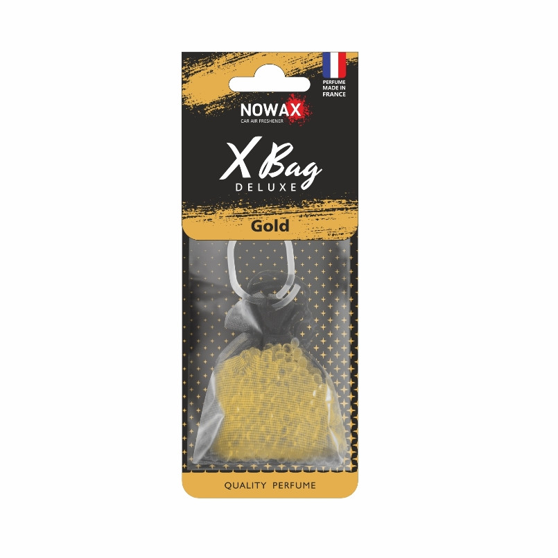 NOWAX Автомобільний ароматизатор повітря полімерний X Bag DELUXE - Gold