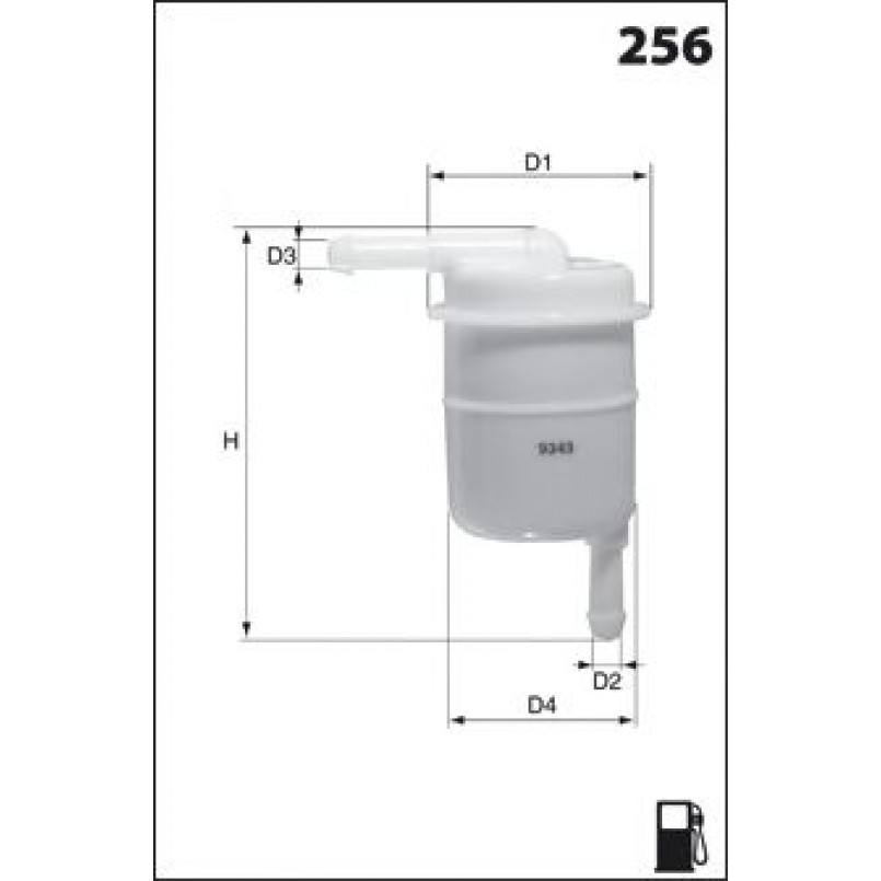 ELE3578 Фільтр палива (Mecafilter) ( аналогWF8144/KL133)