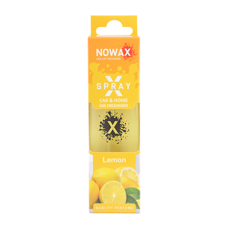 NOWAX Ароматизатор повітря з розпилювачем в коробці NOWAX серія “X Spray“ - Lemon