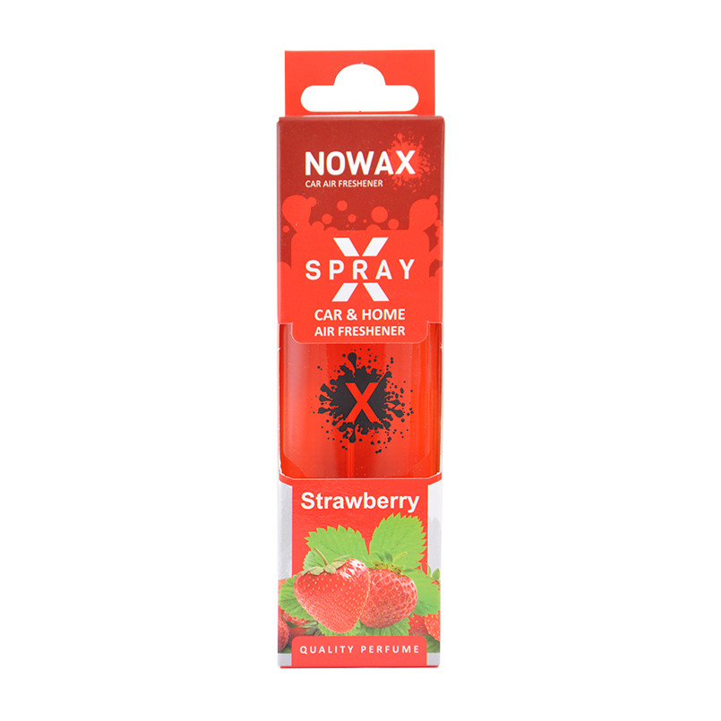 NOWAX Ароматизатор повітря з розпилювачем в коробці NOWAX серія “X Spray“ - Strawberry