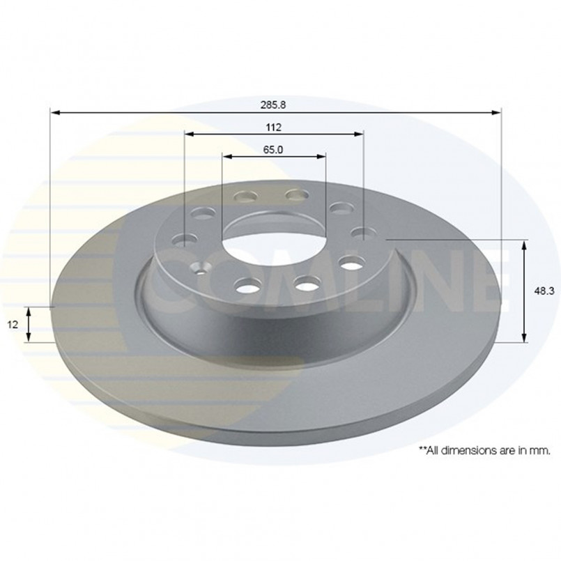 ADC1467  Comline - Диск гальмівний з покриттям