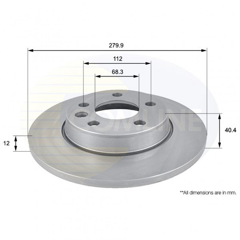 ADC1426  Comline - Диск гальмівний з покриттям