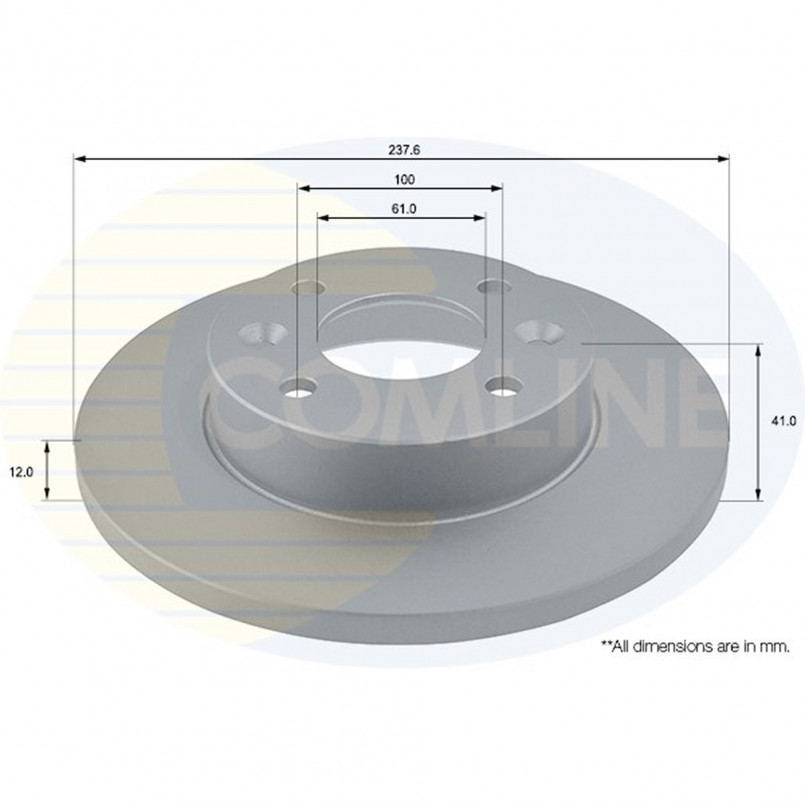 ADC1503 Comline - Диск гальмівний з покриттям