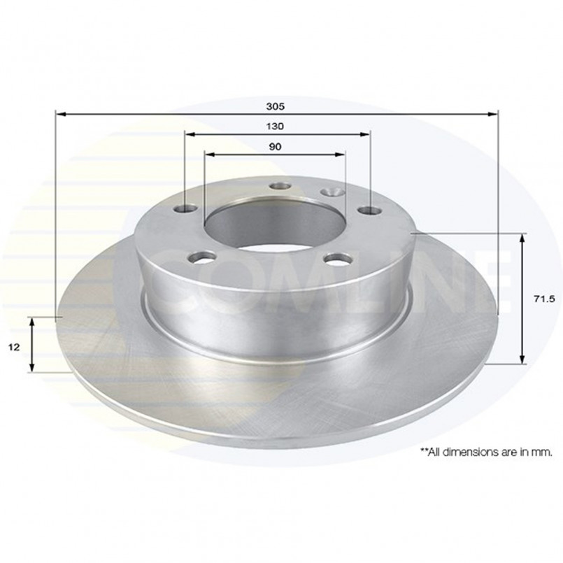 ADC2700 Comline - Диск гальмівний з покриттям