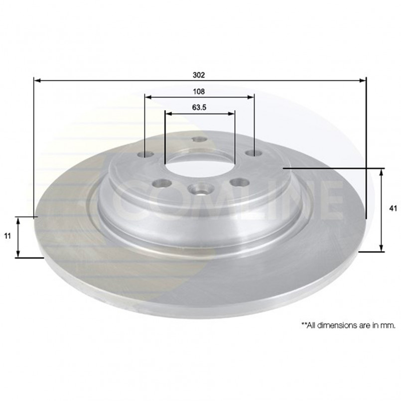 ADC1922 Comline - Диск гальмівний з покриттям
