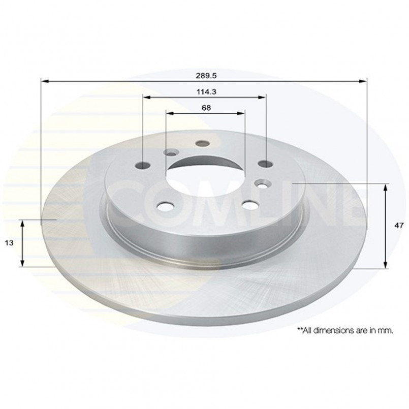 ADC0294 Comline - Диск гальмівний з покриттям