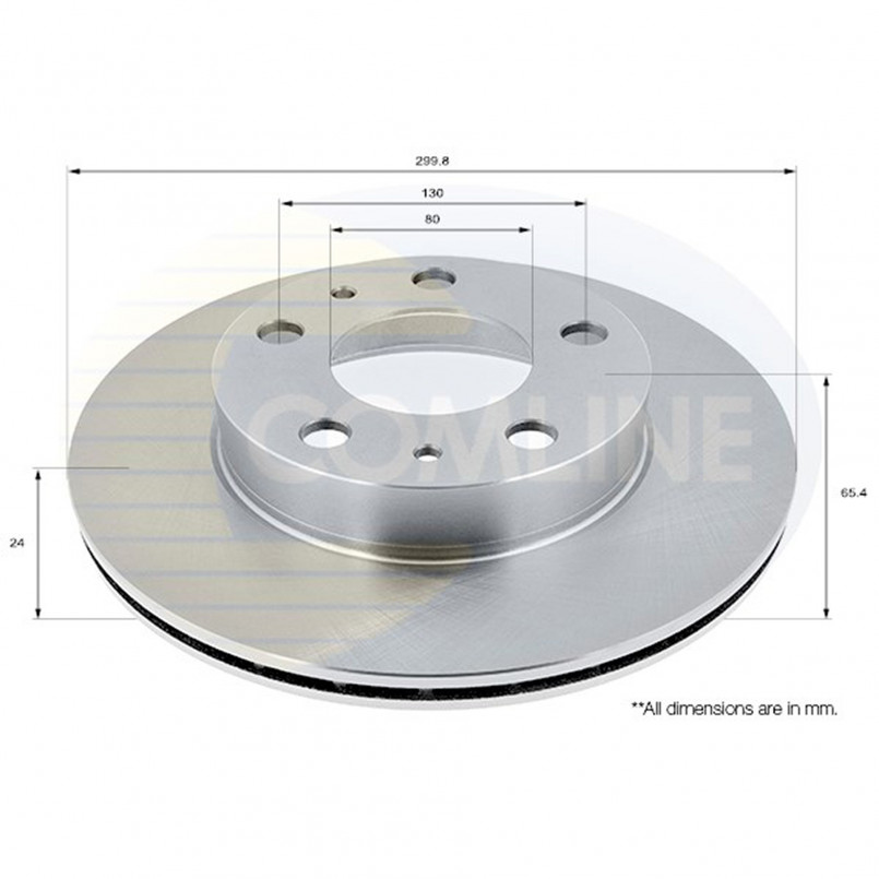 ADC1536V Comline - Диск гальмівний вентильований з покриттям