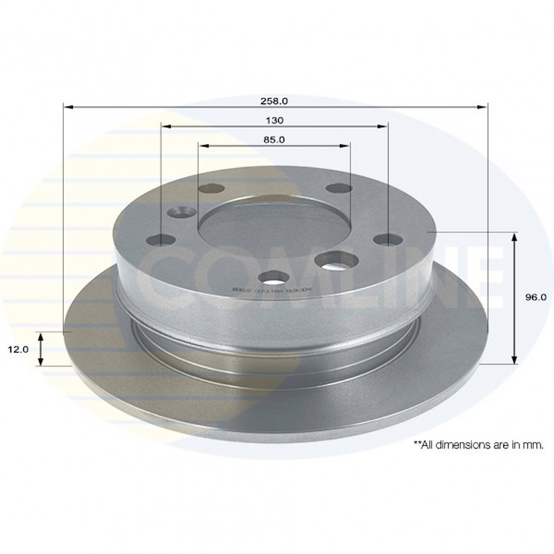 ADC1619 Comline - Диск гальмівний з покриттям