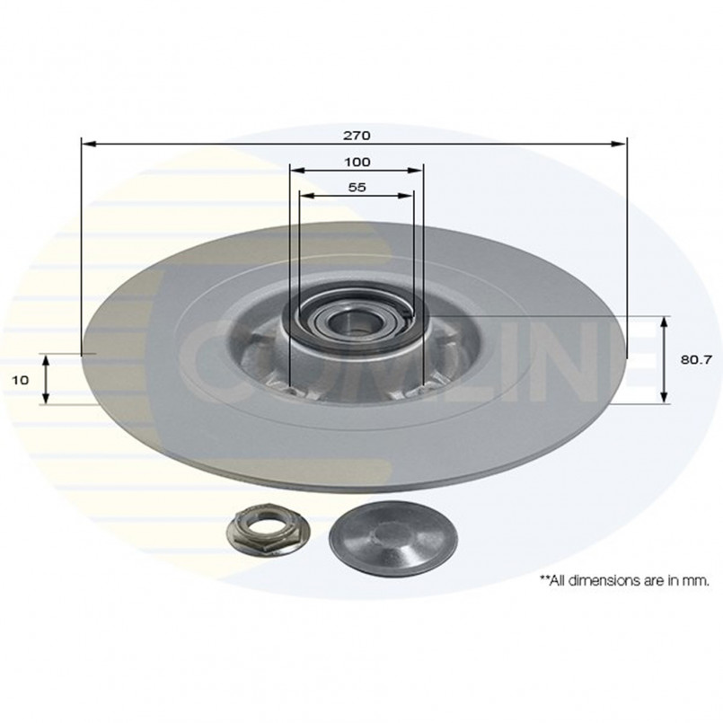 ADC3003 Comline - Диск гальмівний з покриттям