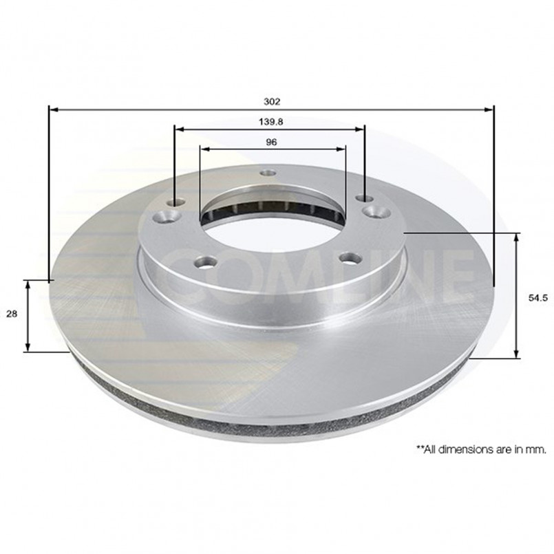 ADC1051V Comline - Диск гальмівний вентильований