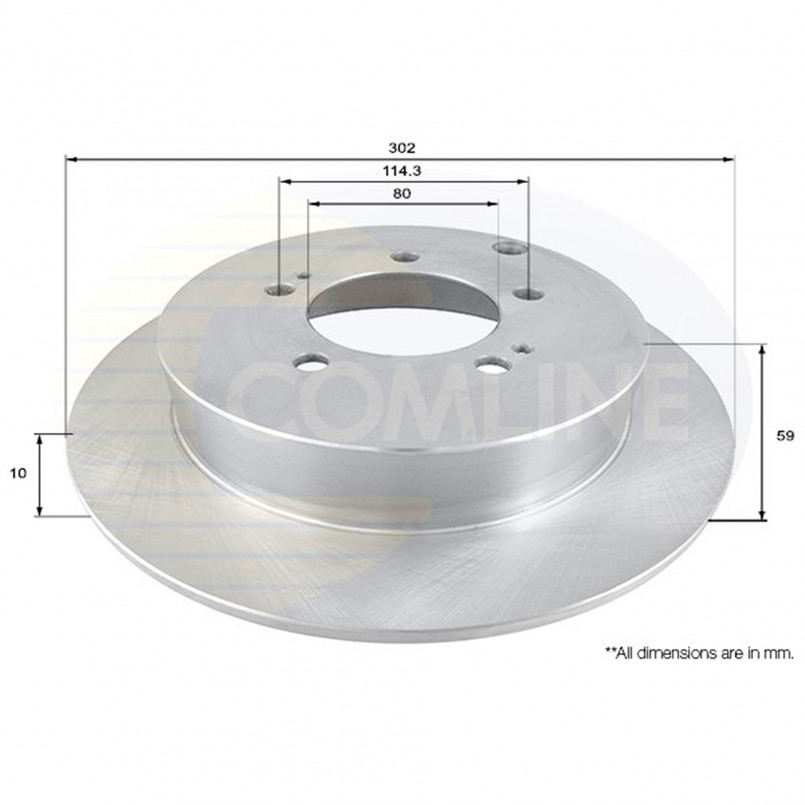 ADC1586 Comline - Диск гальмівний з покриттям