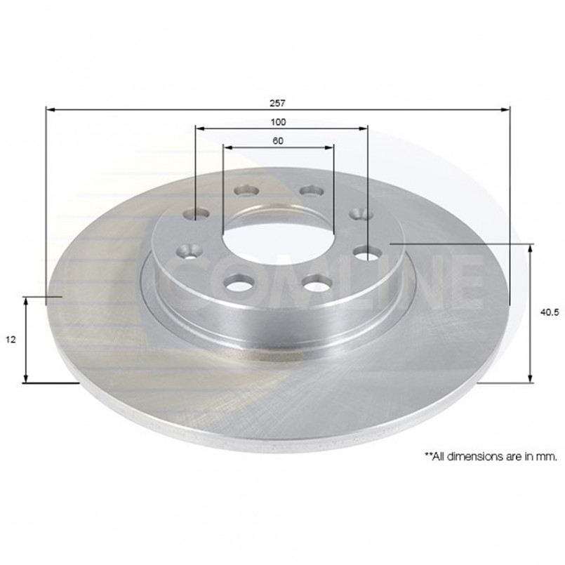 ADC1140 Comline - Диск гальмівний з покриттям