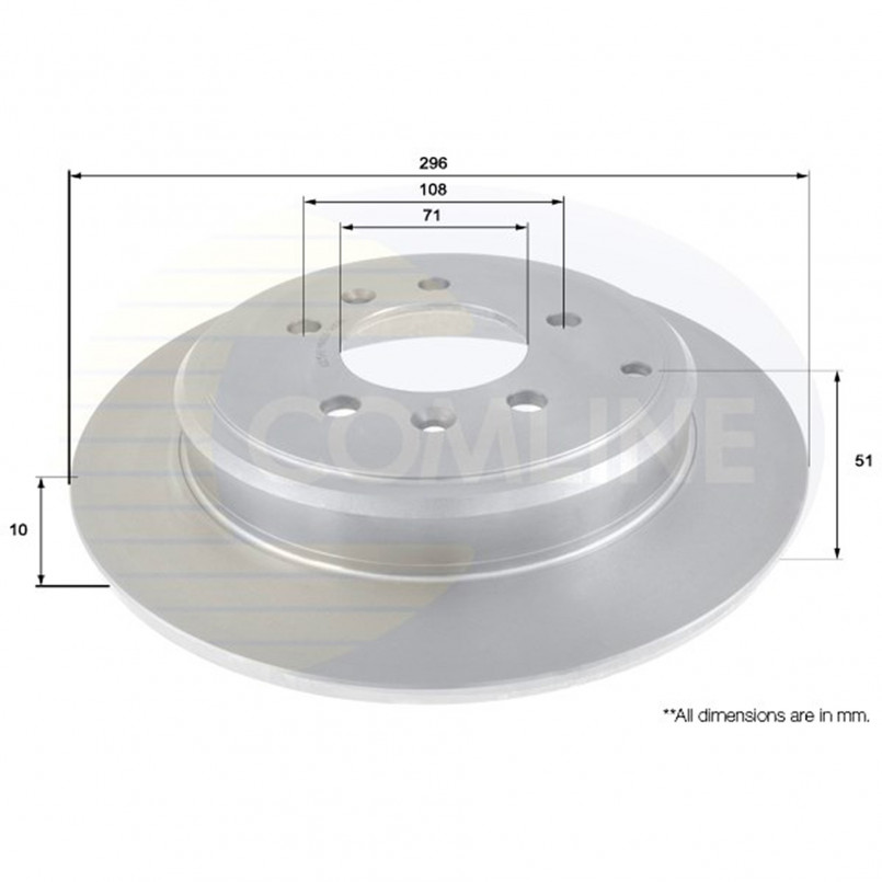ADC1549 Comline - Диск гальмівний