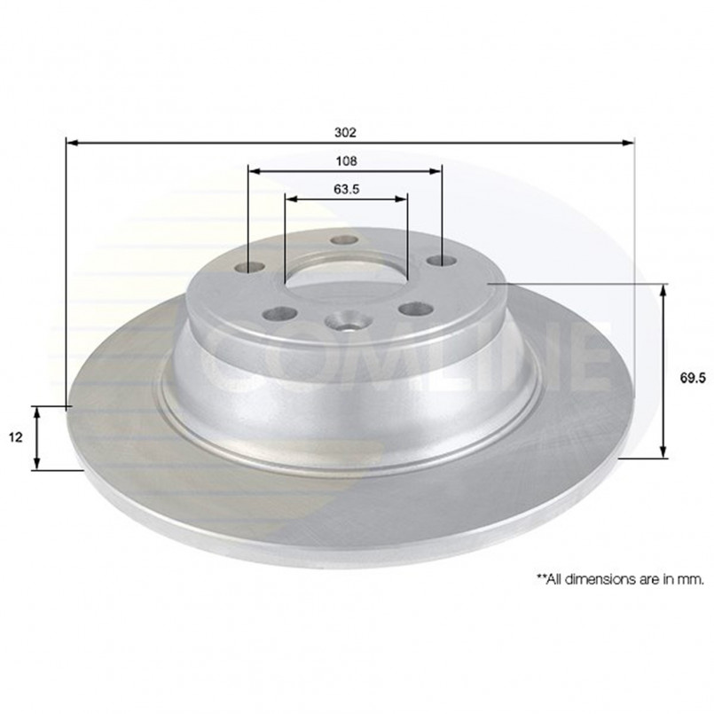 ADC1923 Comline - Диск гальмівний з покриттям