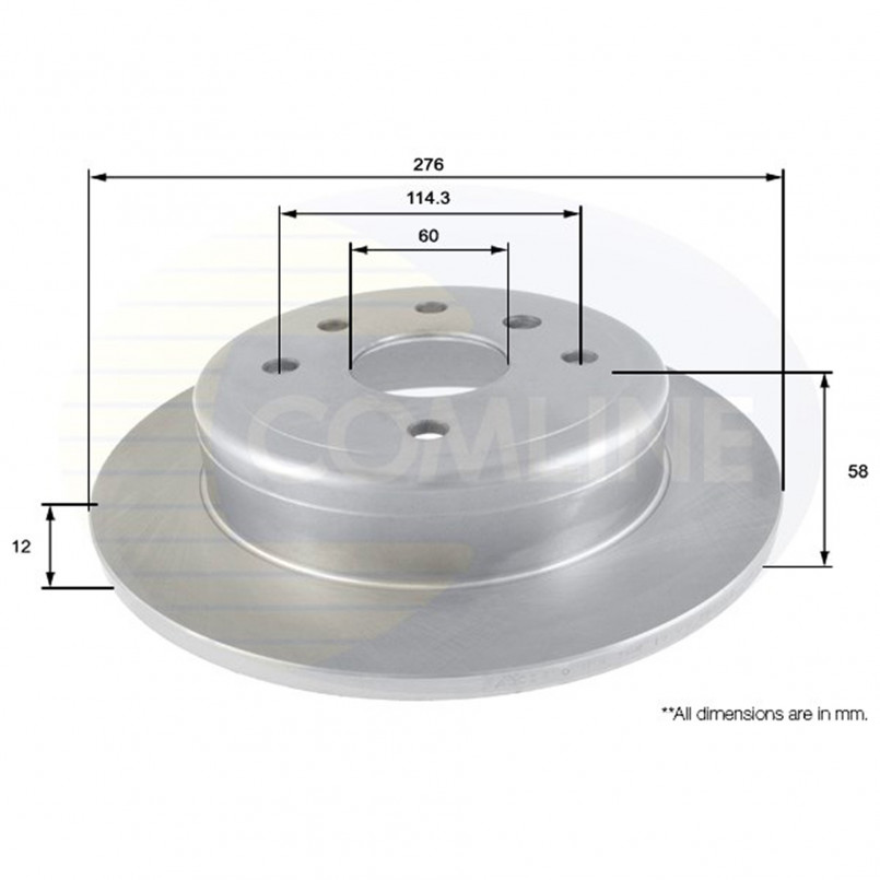 ADC2800 Comline - Диск гальмівний