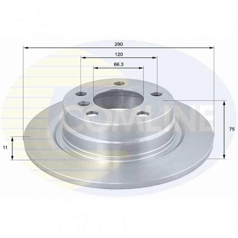 ADC1778 Comline - Диск гальмівний з покриттям