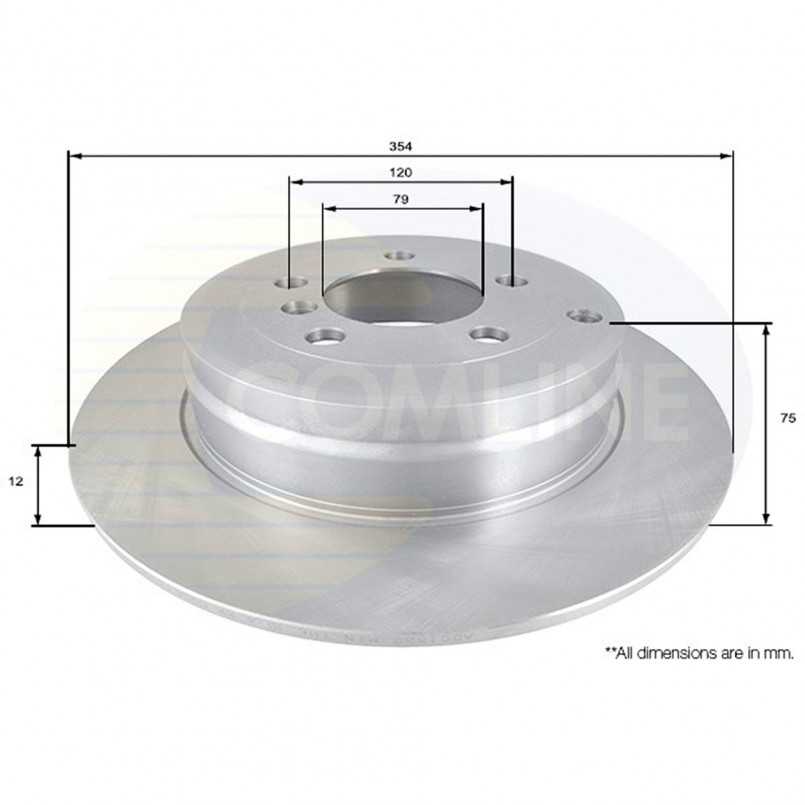 ADC1332 Comline - Диск гальмівний з покриттям