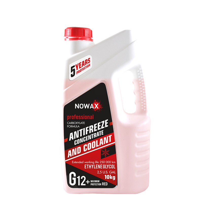 NOWAX ANTIFREEZEE Concentrate G12+ RED Антифриз Концентрат 10Kg (2шт./уп.)