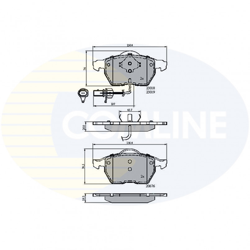 CBP11542 Comline - Гальмівні колодки до дисків