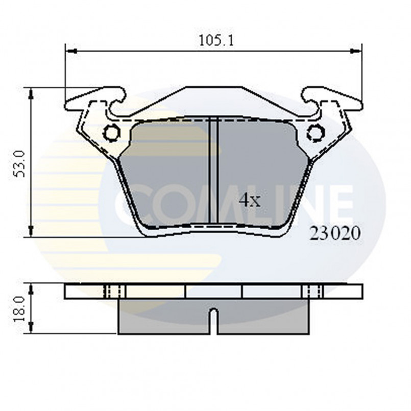 CBP0888 Comline - Гальмівні колодки до дисків