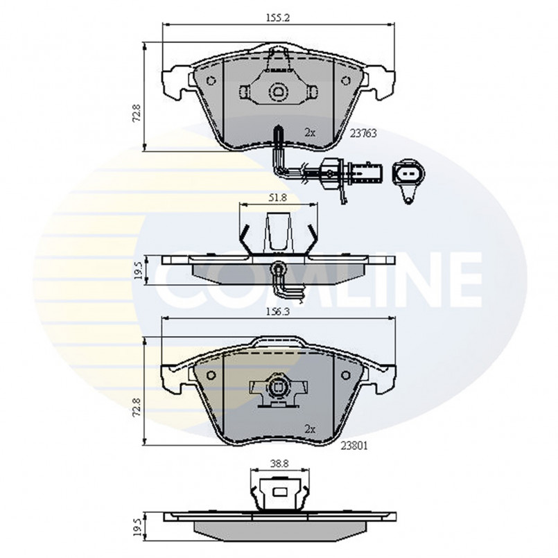 CBP11753 Comline - Гальмівні колодки до дисків
