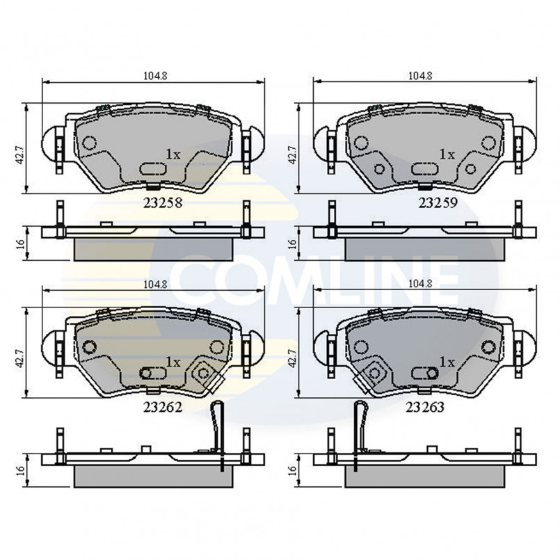 CBP31504 Comline - Гальмівні колодки до дисків