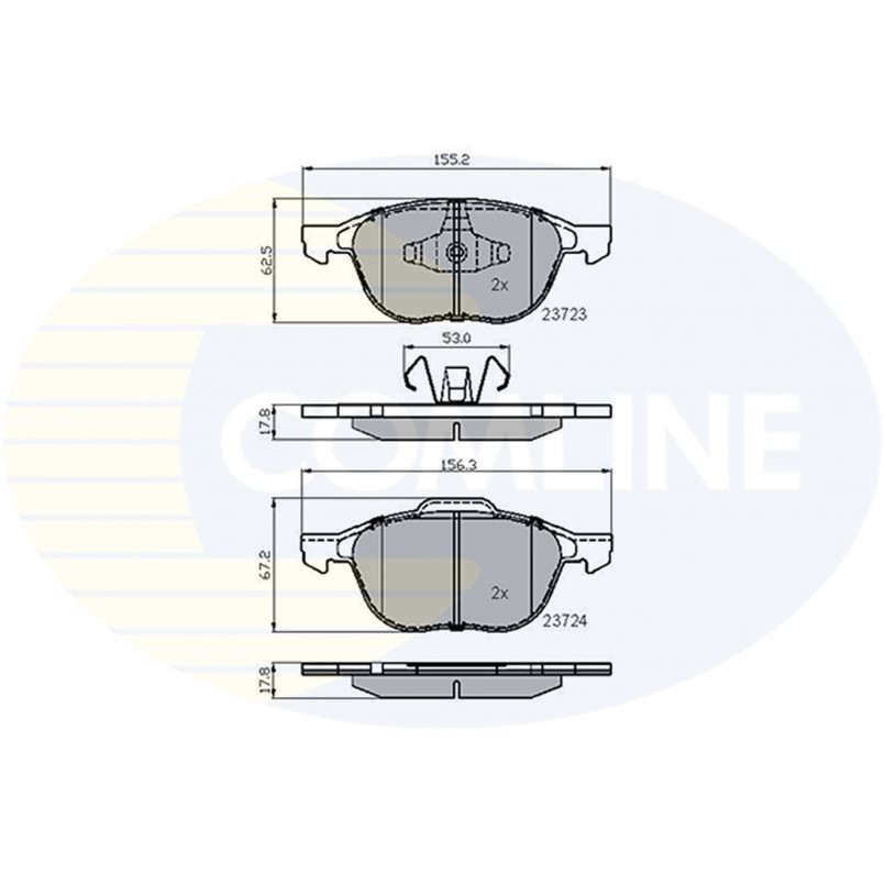 CBP01323 Comline - Гальмівні колодки до дисків