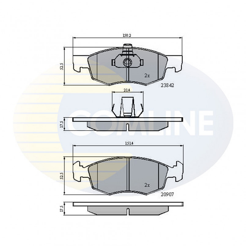 CBP01221 Comline - Гальмівні колодки до дисків