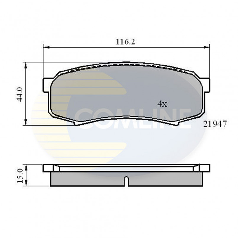 CBP0404 Comline - Гальмівні колодки до дисків
