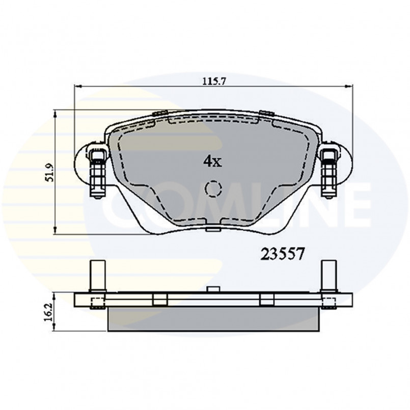 CBP01114 Comline - Гальмівні колодки до дисків