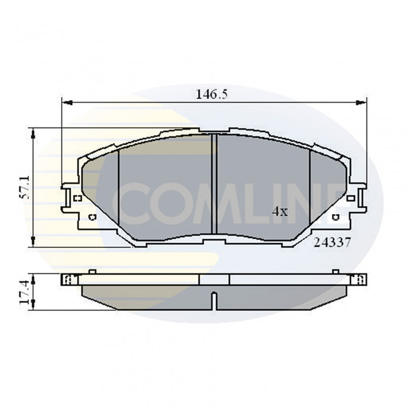 CBP01625 Comline - Гальмівні колодки до дисків