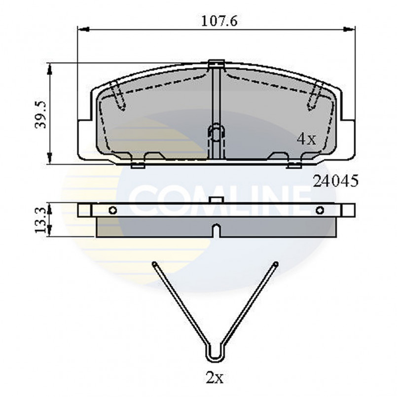 CBP0986 Comline - Гальмівні колодки до дисків