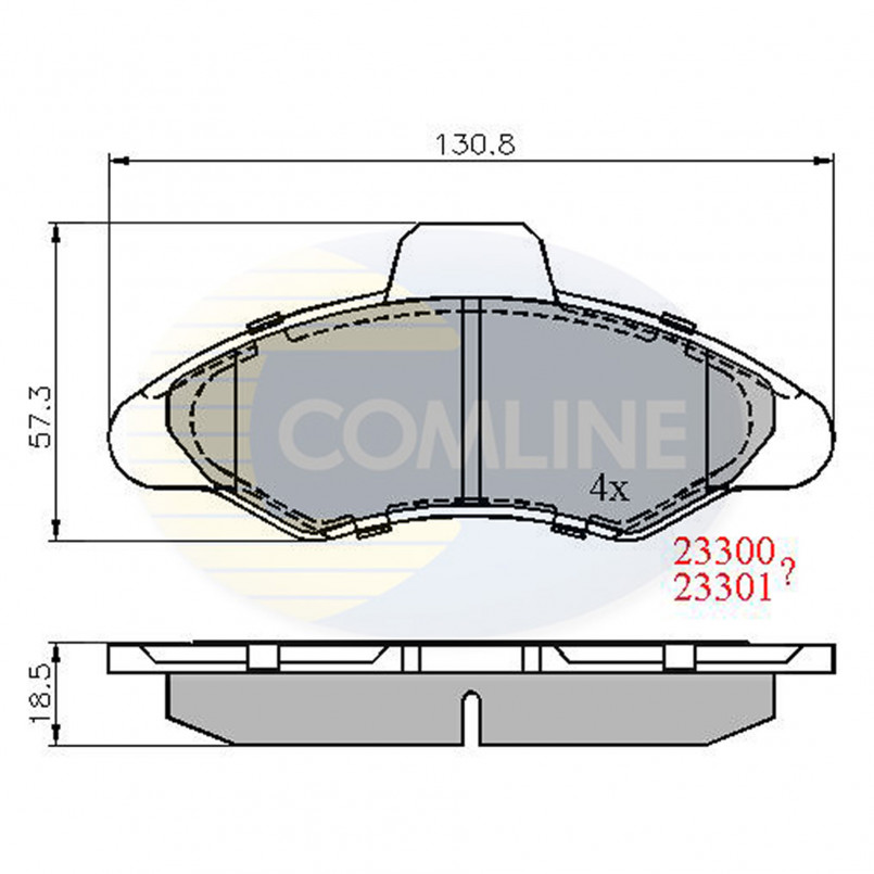 CBP0393 Comline - Гальмівні колодки до дисків