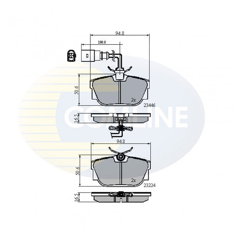 CBP11151 Comline - Гальмівні колодки до дисків