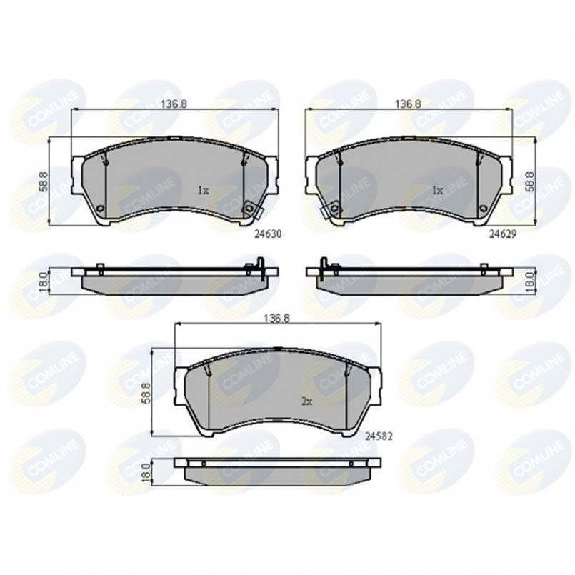 CBP31787 Comline - Гальмівні колодки до дисків